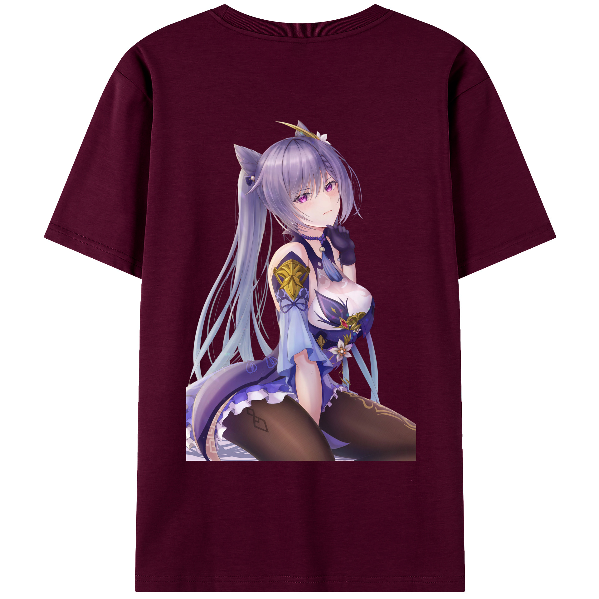 げんし神 刻晴 こくせい genshin Kokusei レディース半袖Tシャツ(バックプリント)